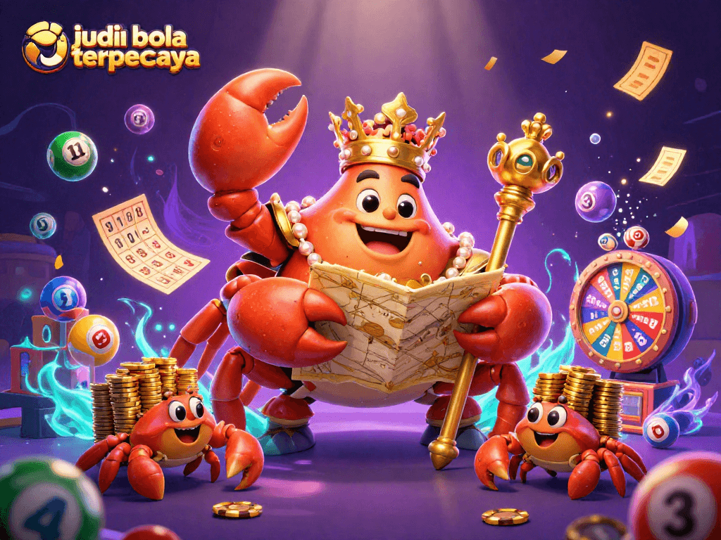 Win big at judi bola terpercaya with a colorful illustration of sports betting excitement.