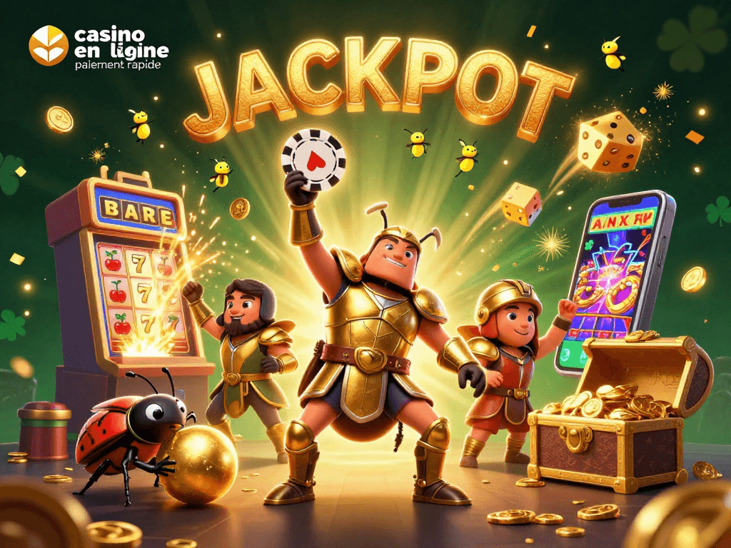 Gagnez rapidement avec un casino en ligne paiement rapide en jouant à des machines à sous animées.