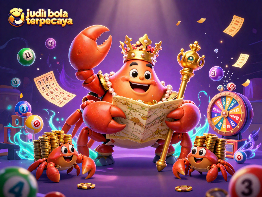 Win big at judi bola terpercaya with a colorful illustration of sports betting excitement.