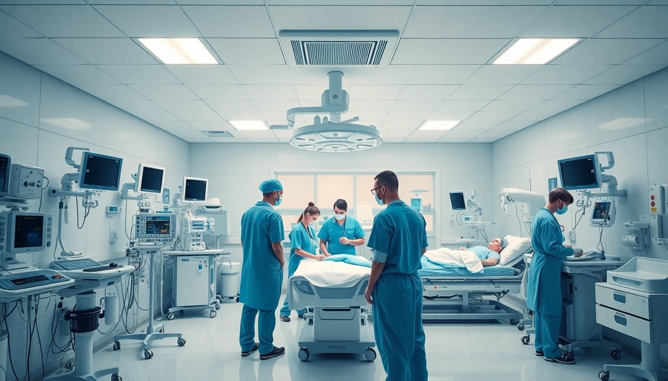 Healthcare professionals monitoring patients in an Intensive Care Unit (ICU) environment.
