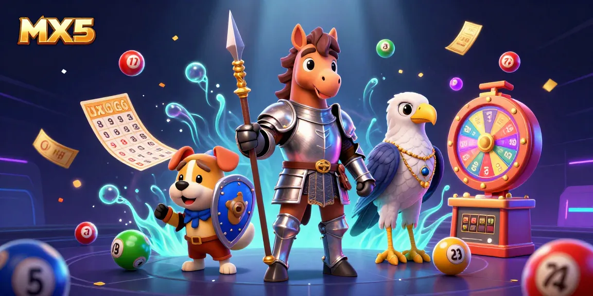 Engage in thrilling gambling action at MX5 with vibrant illustrated scenes of games and loyalty.