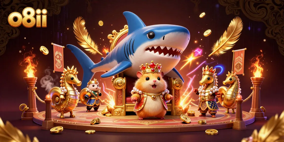 Engage in thrilling adventures at o8ii, where a golden hamster king presides over majestic casino games.