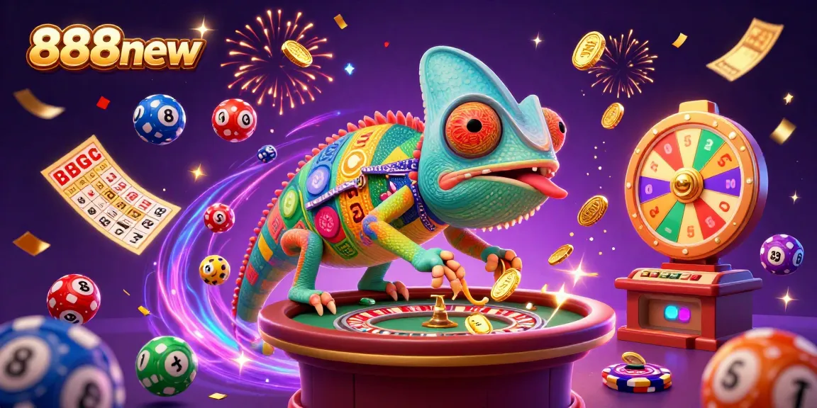 Get lucky at 888new with vibrant lottery balls and a colorful casino atmosphere.
