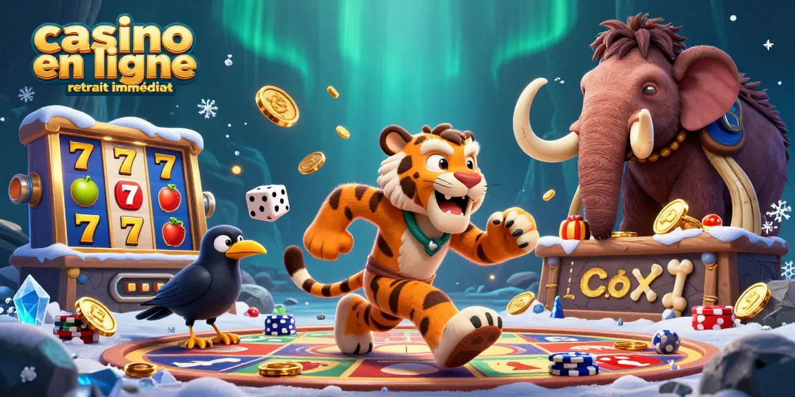 Visitez un casino en ligne retrait immédiat avec des personnages préhistoriques amusants et des jeux captivants.