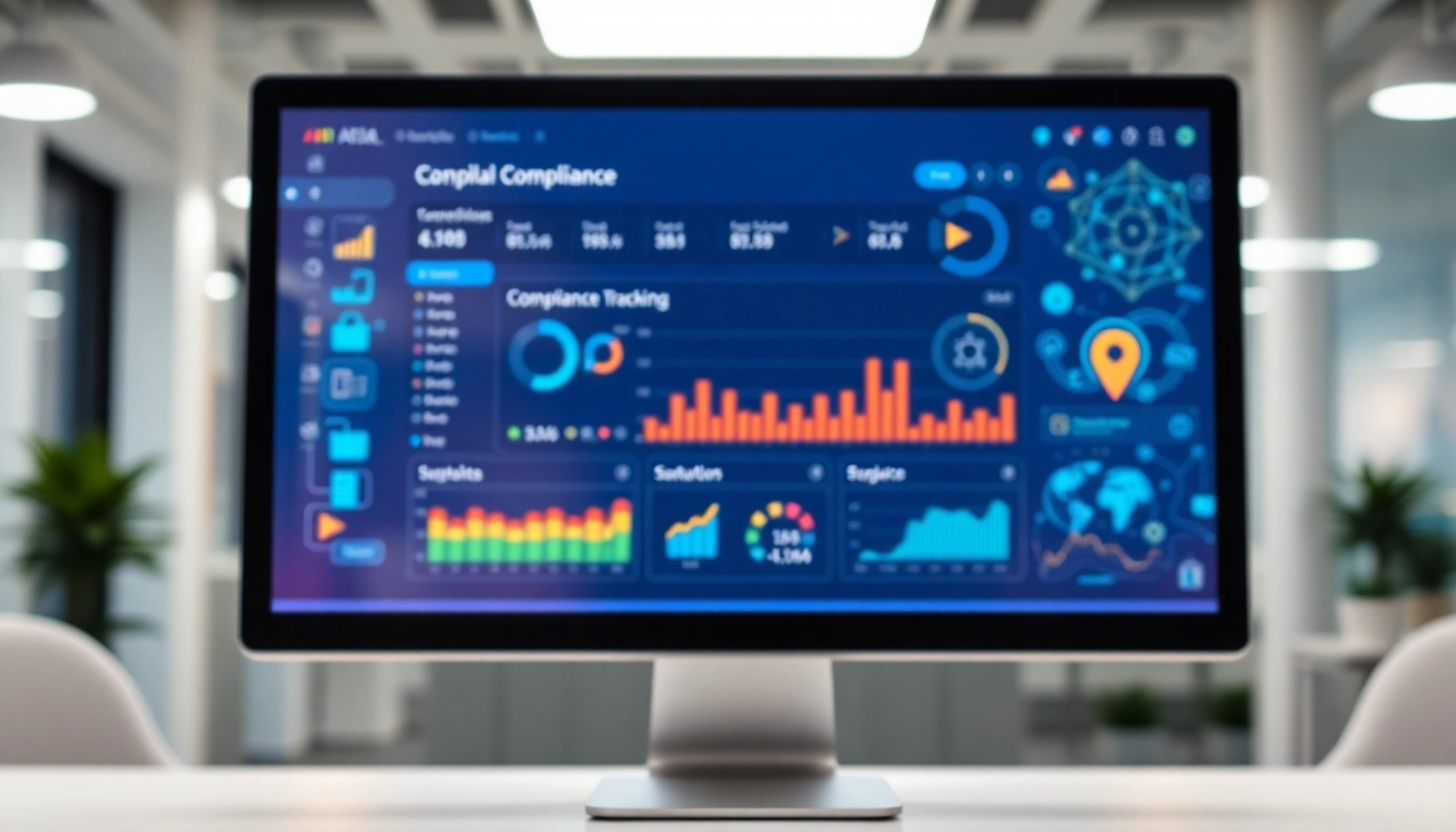 Streamlined AI compliance documentation platform dashboard featuring innovative data tracking.