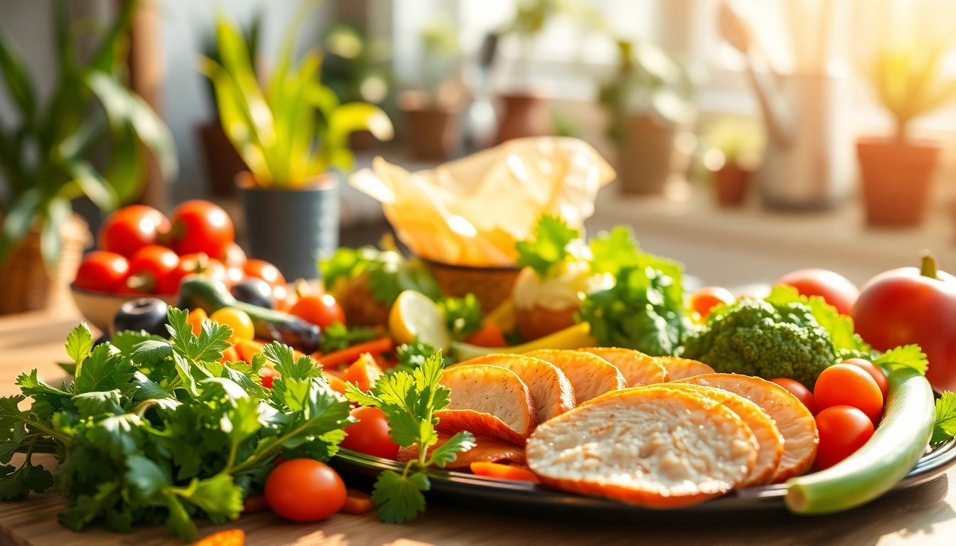 Delicious, colorful meal showcasing a Weight Loss Diet rich in fresh vegetables and lean protein.