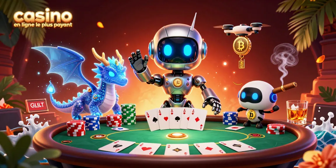 Roulez des gains avec le casino en ligne le plus payant tout en jouant à une main de poker.