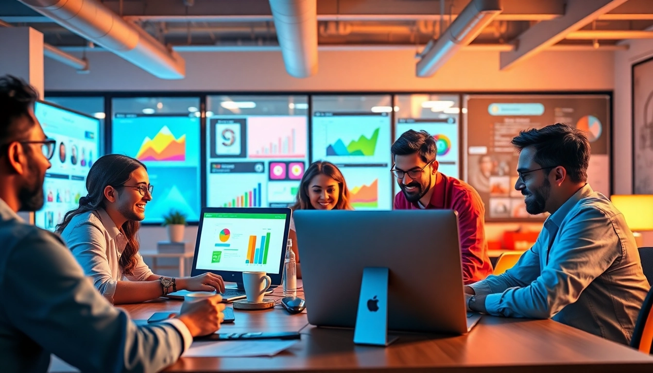 Showcasing a collaborative workspace of a Shopify agency India emphasizing teamwork and eCommerce success.