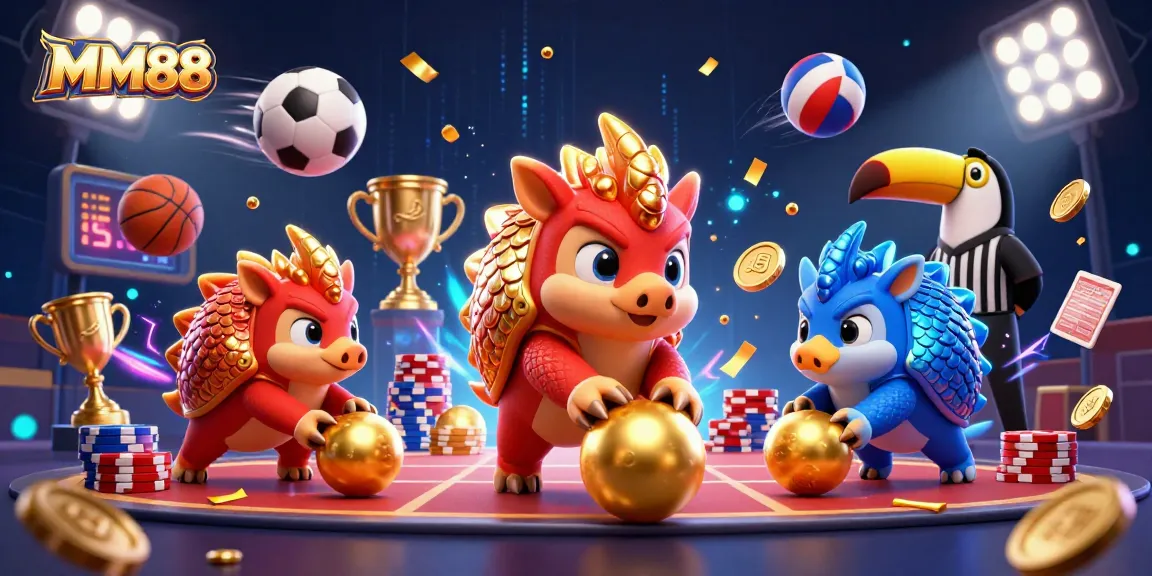 Engage with MM88's thrilling experience of poker and sports betting in an animated showdown!
