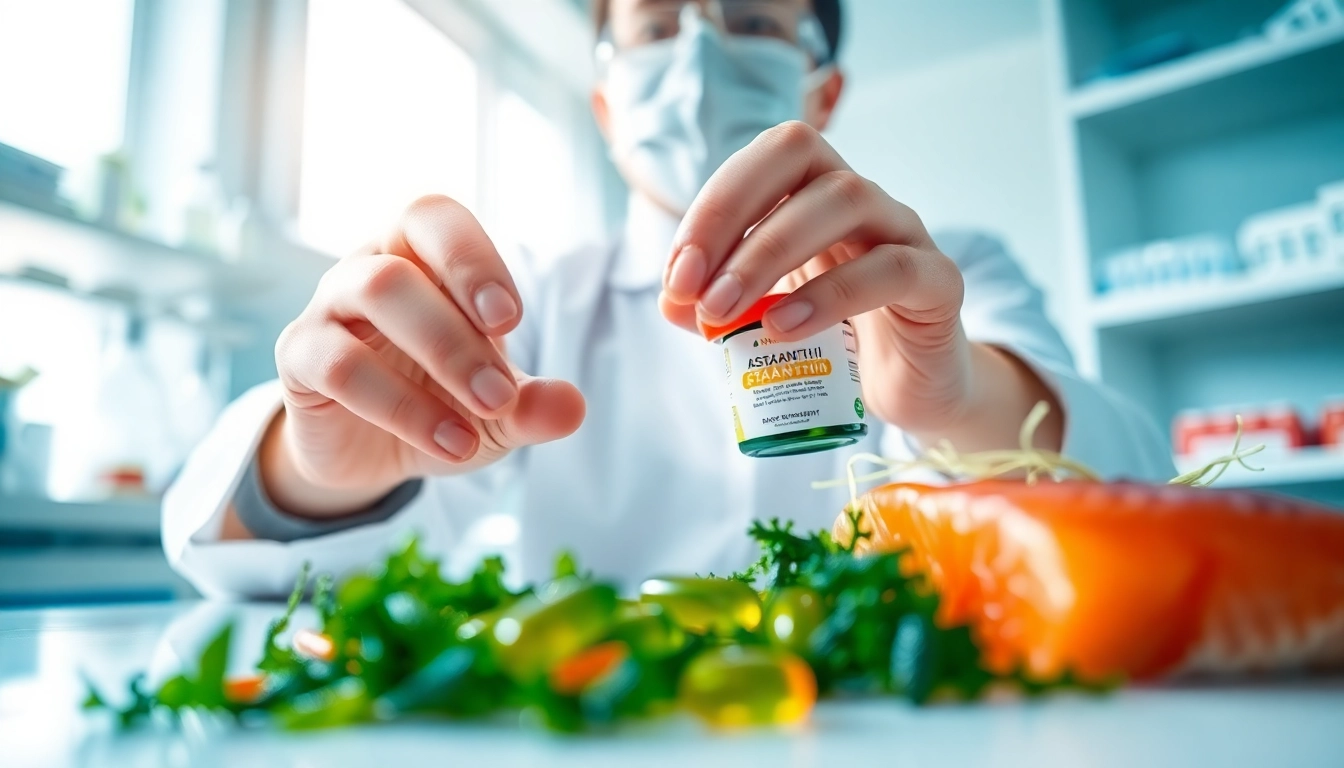 Assessing safe astaxanthin dosage in a professional nutritionist's lab.