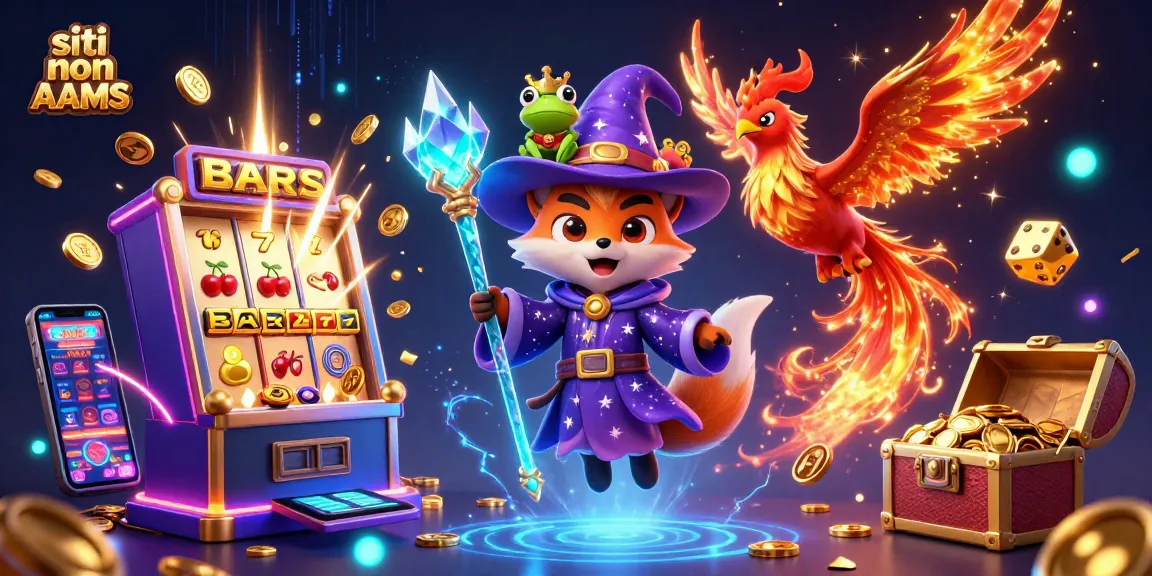 Scopri i migliori siti non AAMS con bonus e jackpot in un'illustrazione unica.