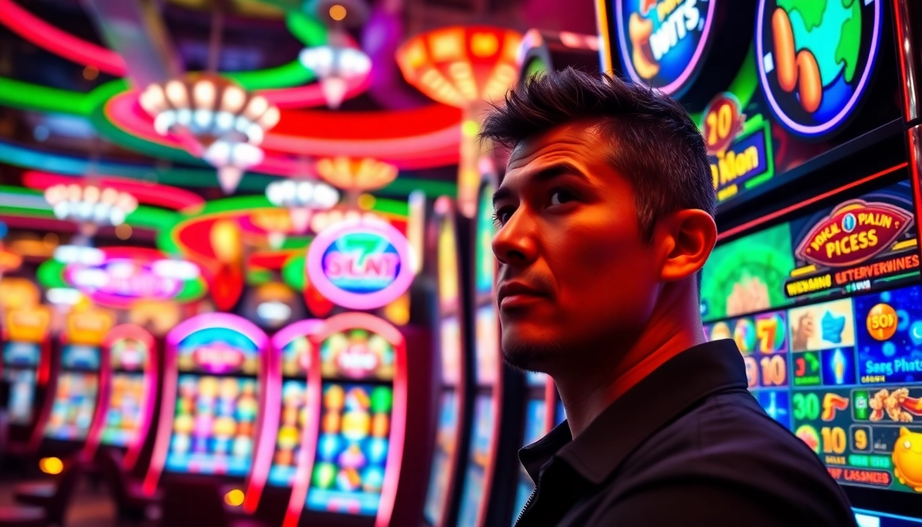 Experience the thrill of slot gambling with vibrant machines and engaging gameplay.