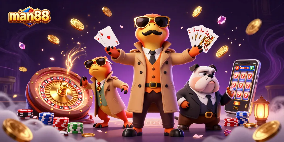 Experience thrilling gaming at man88 with raptors in disguise at a VIP casino entrance.