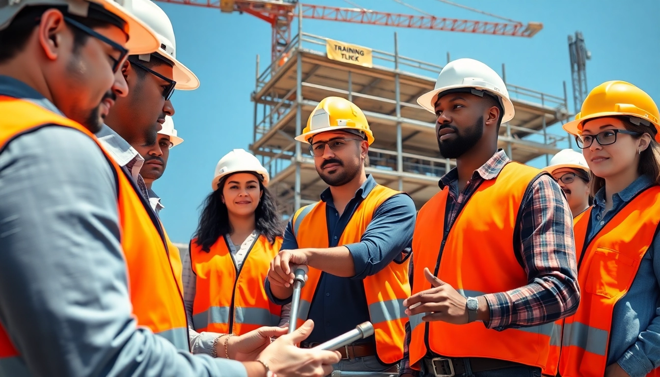 Workers engaged in construction safety training san antonio with hands-on demonstrations.