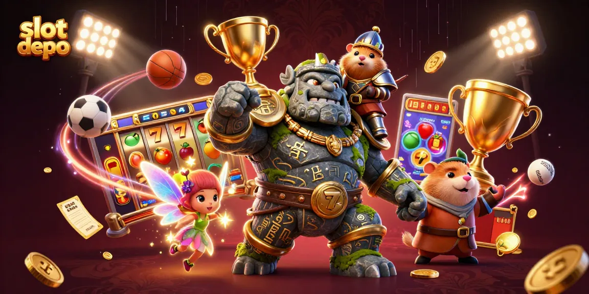 Slot depo dengan golem penjaga yang hidup, peri, dan hamster kesatria bermain slot