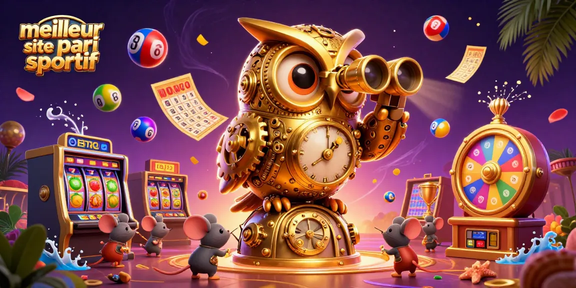 Pariez avec le meilleur site de pari sportif où la chance côtoie un hibou en or à la casino.